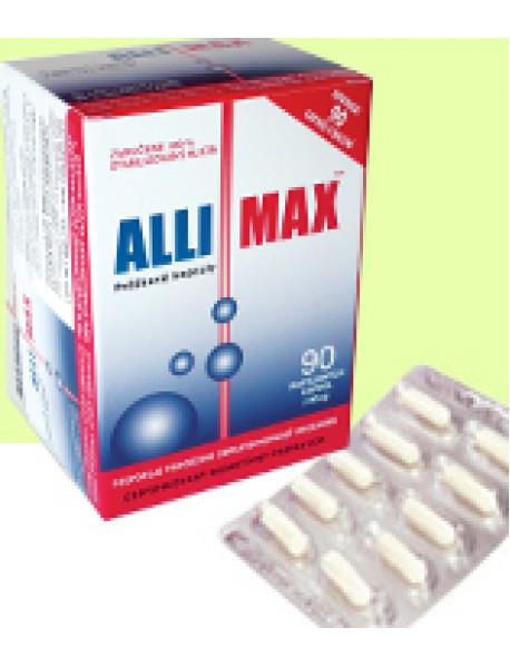 AlliMax, maximálna sila z cesnaku, práškové kapsuly 90 ks